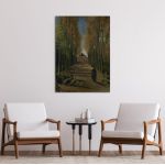 Πίνακας ζωγραφικής Avenue of Poplars, Vincent van Gogh