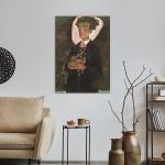 Canvas print Self portrait, Schiele E.