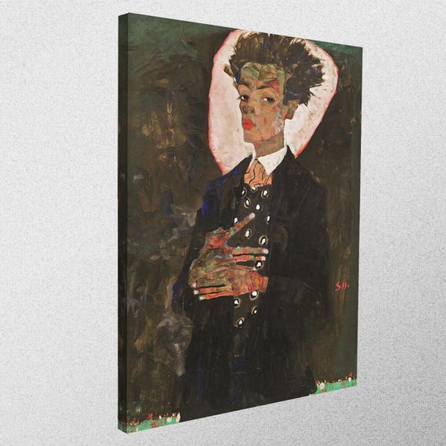 Canvas print Self portrait, Schiele E.