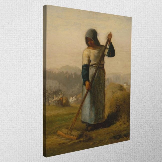 Πίνακας ζωγραφικής Woman with a rake, Millet J. F.