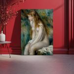Πίνακας ζωγραφικής Young girl bathing, A. Renoir