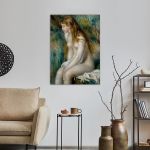Πίνακας ζωγραφικής Young girl bathing, A. Renoir