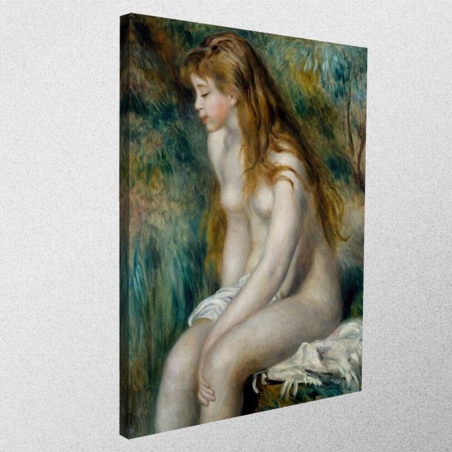 Πίνακας ζωγραφικής Young girl bathing, A. Renoir