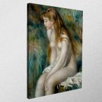 Πίνακας ζωγραφικής Young girl bathing, A. Renoir