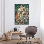 Canvas print Deux Nus, Metzinger J.