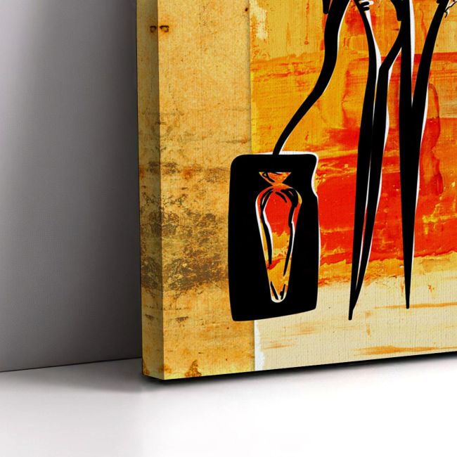 Canvas printAbstract oil painting, couple