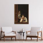 Canvas print Two women at a window, Murillo E