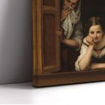 Canvas print Two women at a window, Murillo E