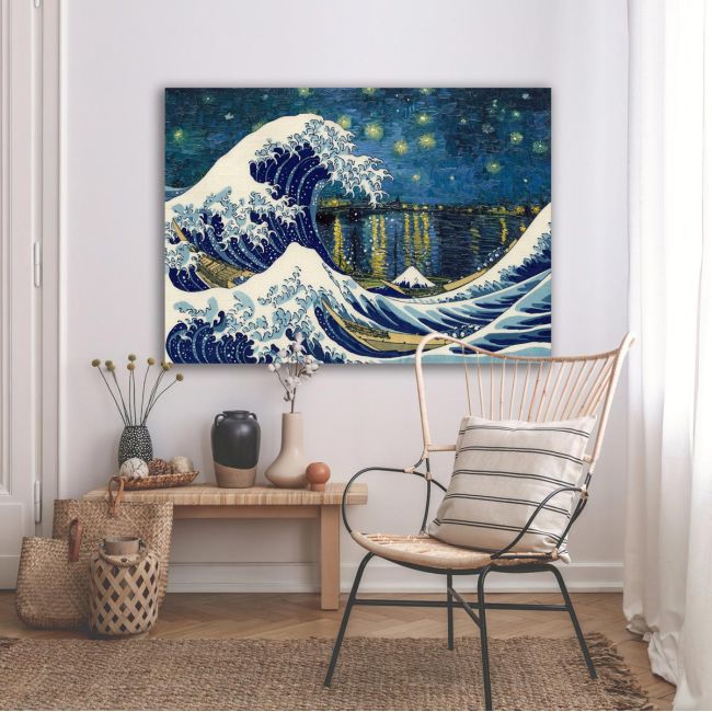 Πίνακας ζωγραφικής The great wave over the Rhône.