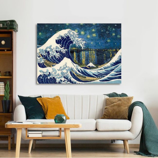 Canvas print The great wave over the Rhône.