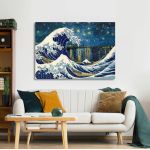 Canvas print The great wave over the Rhône.