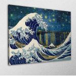Πίνακας ζωγραφικής The great wave over the Rhône.