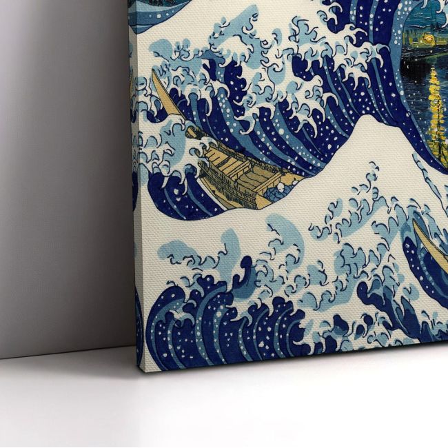 Πίνακας ζωγραφικής The great wave over the Rhône.