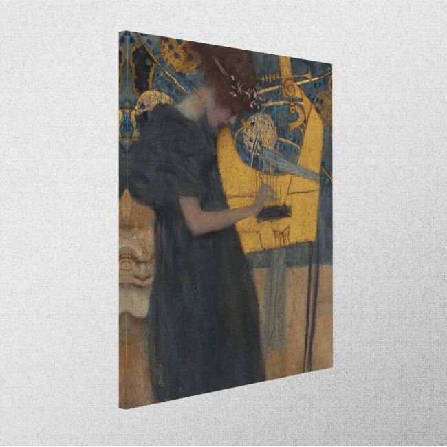 Canvas print Music (detail), Klimt G.