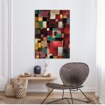 Canvas print Red green and violet yellow rhythms, Klee P.