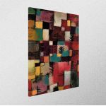 Canvas print Red green and violet yellow rhythms, Klee P.