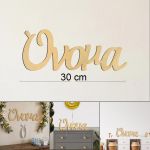Ξύλινα ενωμένα γράμματα με το όνομα που θέλετε Motion