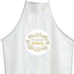 Christening apron printed for godparents Daisies 2, wall decor