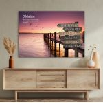 Canvas printfamile names sign, dock v
