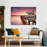 Canvas printfamile names sign, dock v