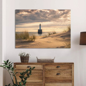 Πίνακας σε καμβά Προσφορά 60x40 cm, Lighthouse in sunset