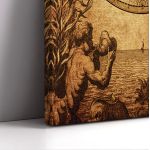 Canvas print Vintage world map 1733,3 panels