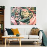 Πίνακας σε καμβά Leaves and bananas