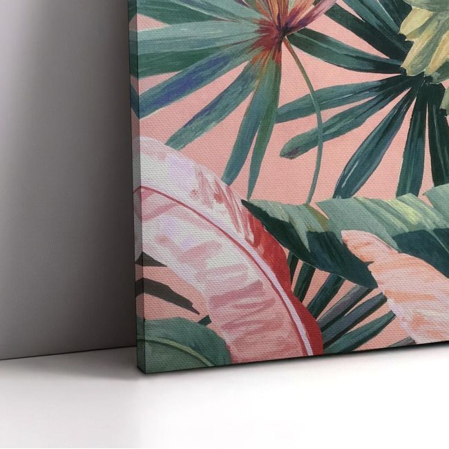 Πίνακας σε καμβά Leaves and bananas