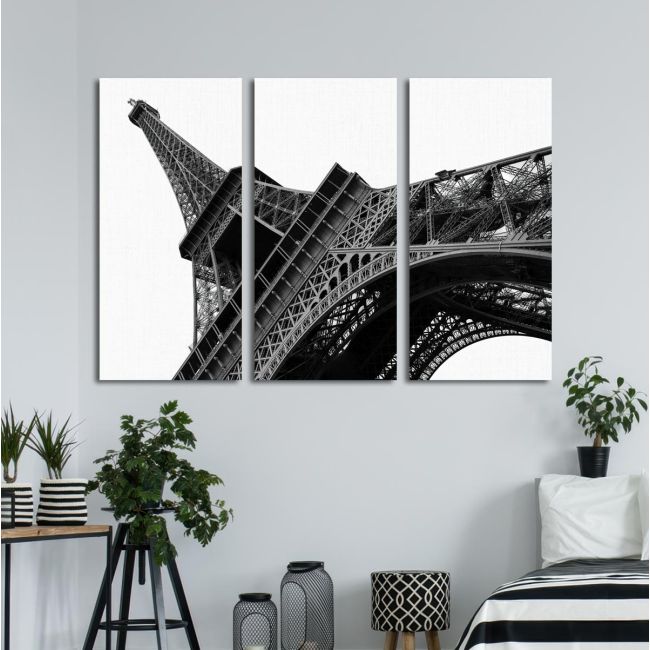 Canvas print Eiffel tower,3 panels