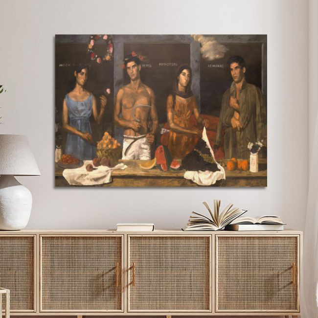 Canvas printOffer, Four seasons reart