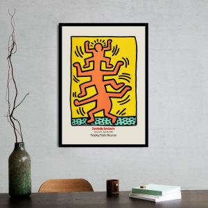 Αφίσα Έκθεσης, Growing, Keith Haring, αφίσα, κάδρο