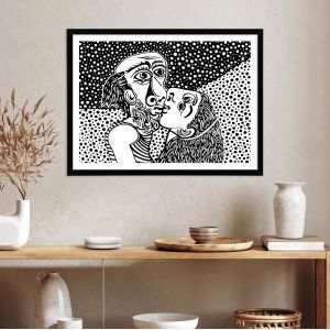 Picasso style kiss, Poster