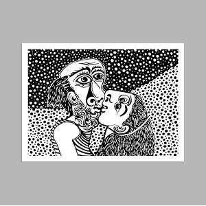 Picasso style kiss, Poster 2