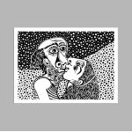 Picasso style kiss, Poster