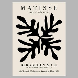 Αφίσα Έκθεσης Matisse, Papier Découpés I Paris 1953, αφίσα, κάδρο 2