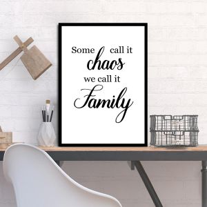 Some call it chaos we call it family, Poster