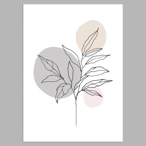 Leaves with circles, Poster 2