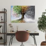 Πίνακας σε καμβά Δέντρο εποχές, Four season tree