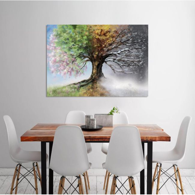 Πίνακας σε καμβά Δέντρο εποχές, Four season tree