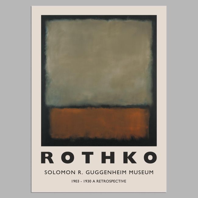 Αφίσα Έκθεσης Rothko, a retrospective I, αφίσα, κάδρο
