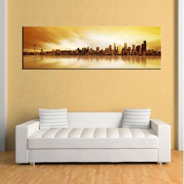 Canvas print Seattle panorama, panoramic