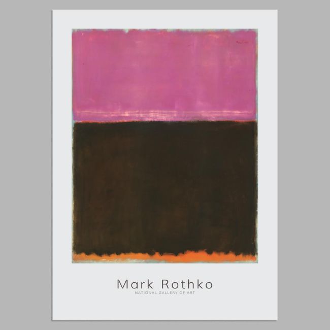 Αφίσα Έκθεσης Rothko, National gallery of art, αφίσα, κάδρο