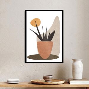 Boho abstract plant, αφίσα, κάδρο