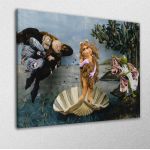 Πίνακας ζωγραφικής The birth of a Muppet, reart (original, Botticelli)