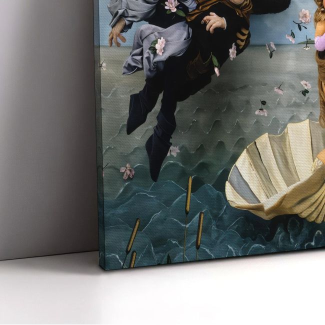Πίνακας ζωγραφικής The birth of a Muppet, reart (original, Botticelli)
