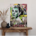 Canvas print Audrey hepburn collage