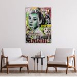Πίνακας σε καμβά Audrey hepburn collage