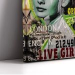 Canvas print Audrey hepburn collage