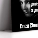 Πίνακας σε καμβά Beauty begins..., Coco Chanel