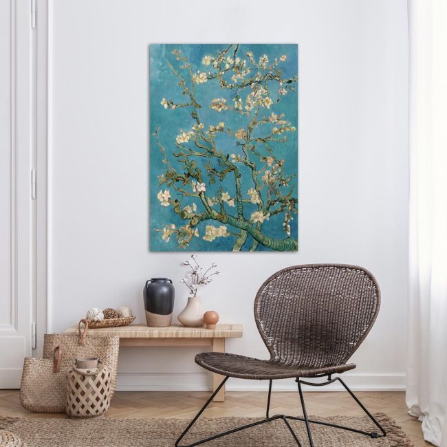 Πίνακας ζωγραφικής Blossoming almond tree, κάθετο, Vincent van Gogh